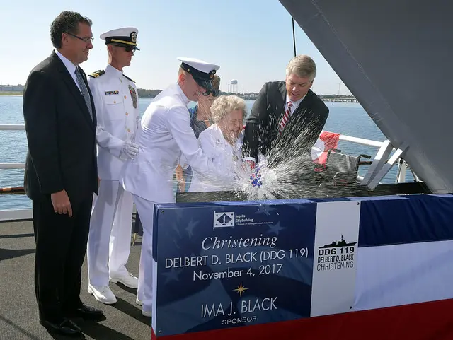 Ship christening: Delbert D. Black (DDG 119)