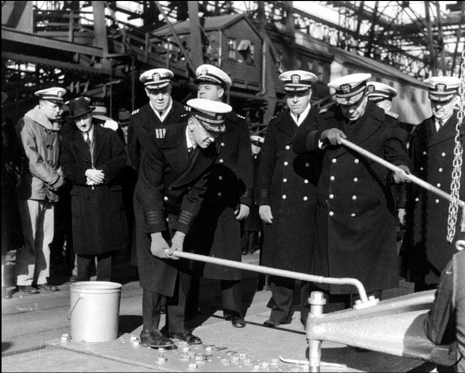 USS Missouri Keel Laying Photo