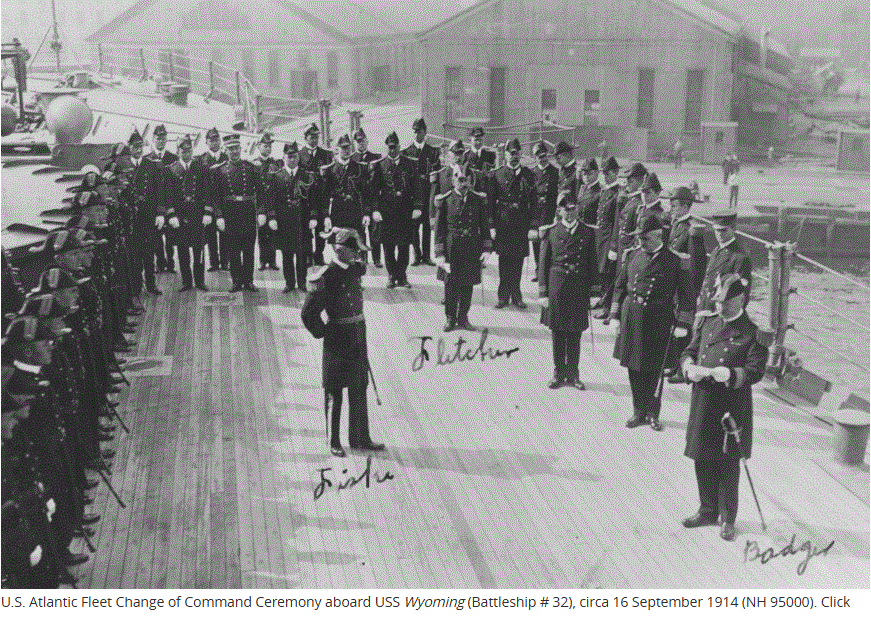 USS Wyoming Change of Command Photo